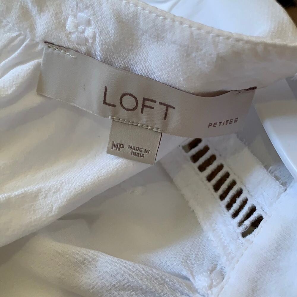 LOFT white blouse - Picture 4 of 7